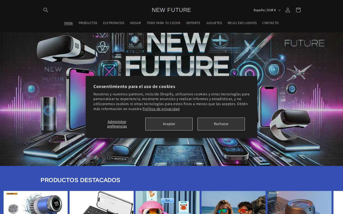 newfuture.es homepage screenshot