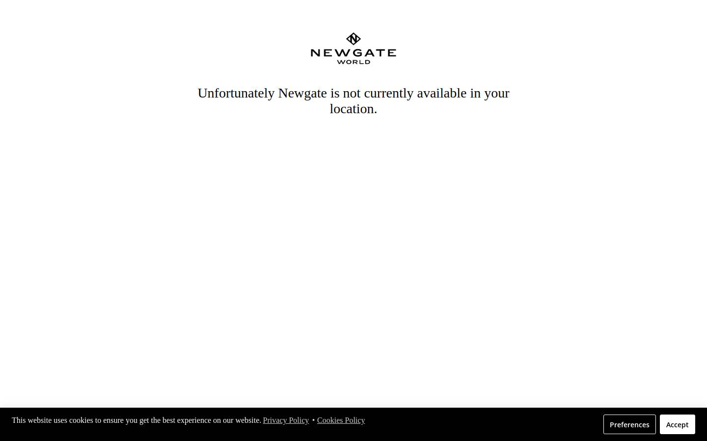 Newgate homepage screenshot