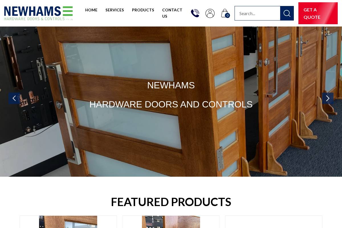newhamshardware.com.au homepage screenshot