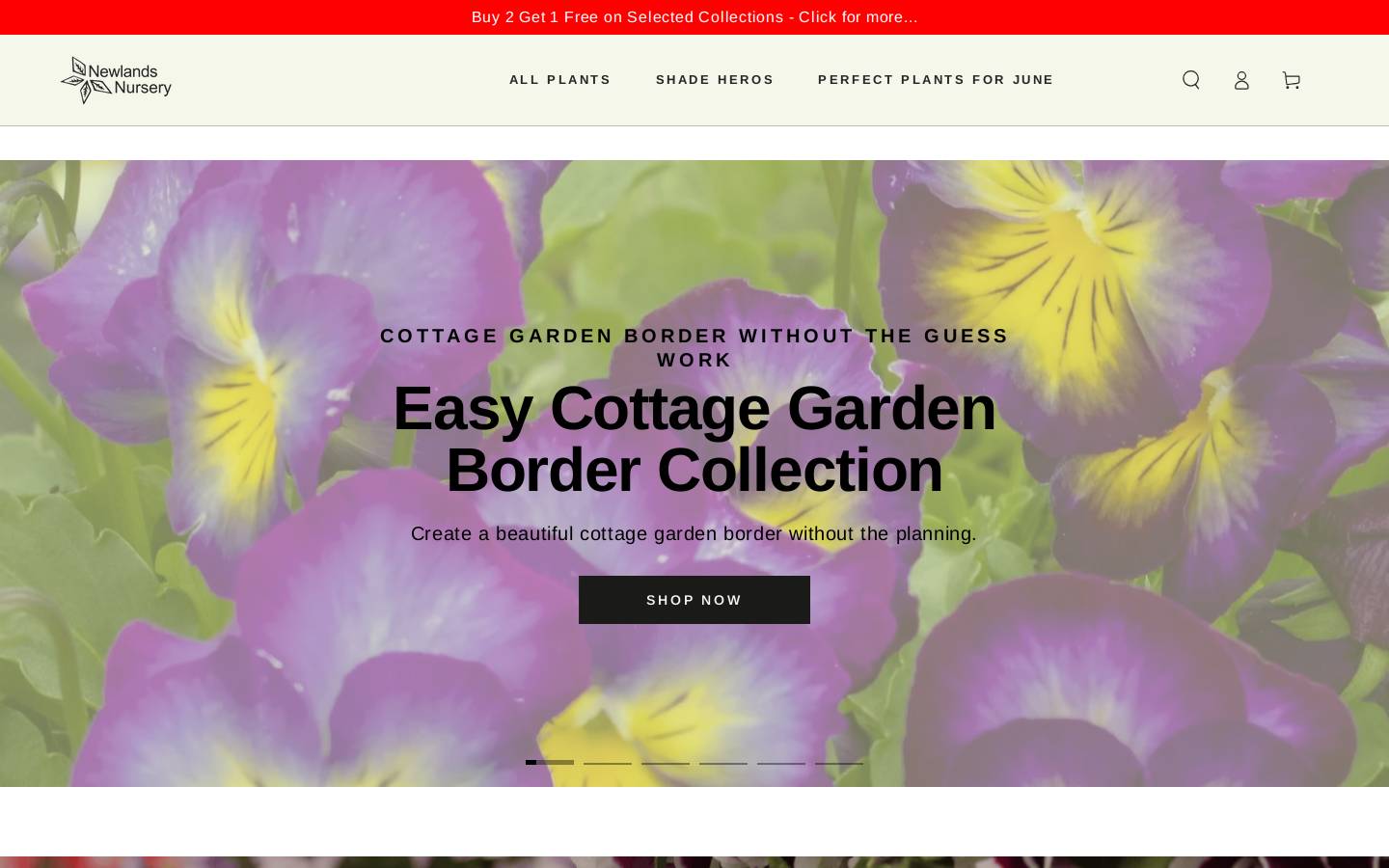 newlandsnursery.co.uk homepage screenshot