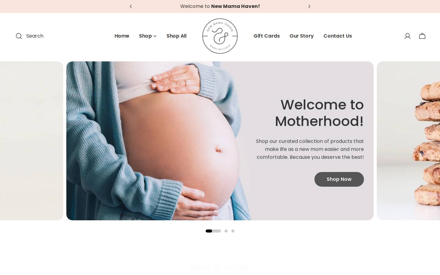 newmamahaven.co.za homepage screenshot