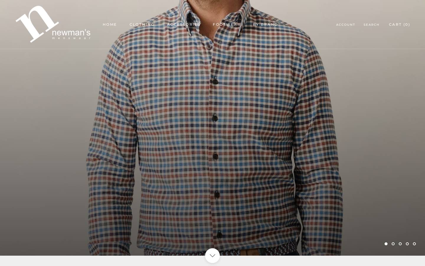 newmansmenswear.ca homepage screenshot