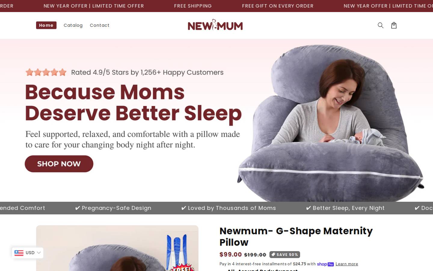 newmum.co homepage screenshot