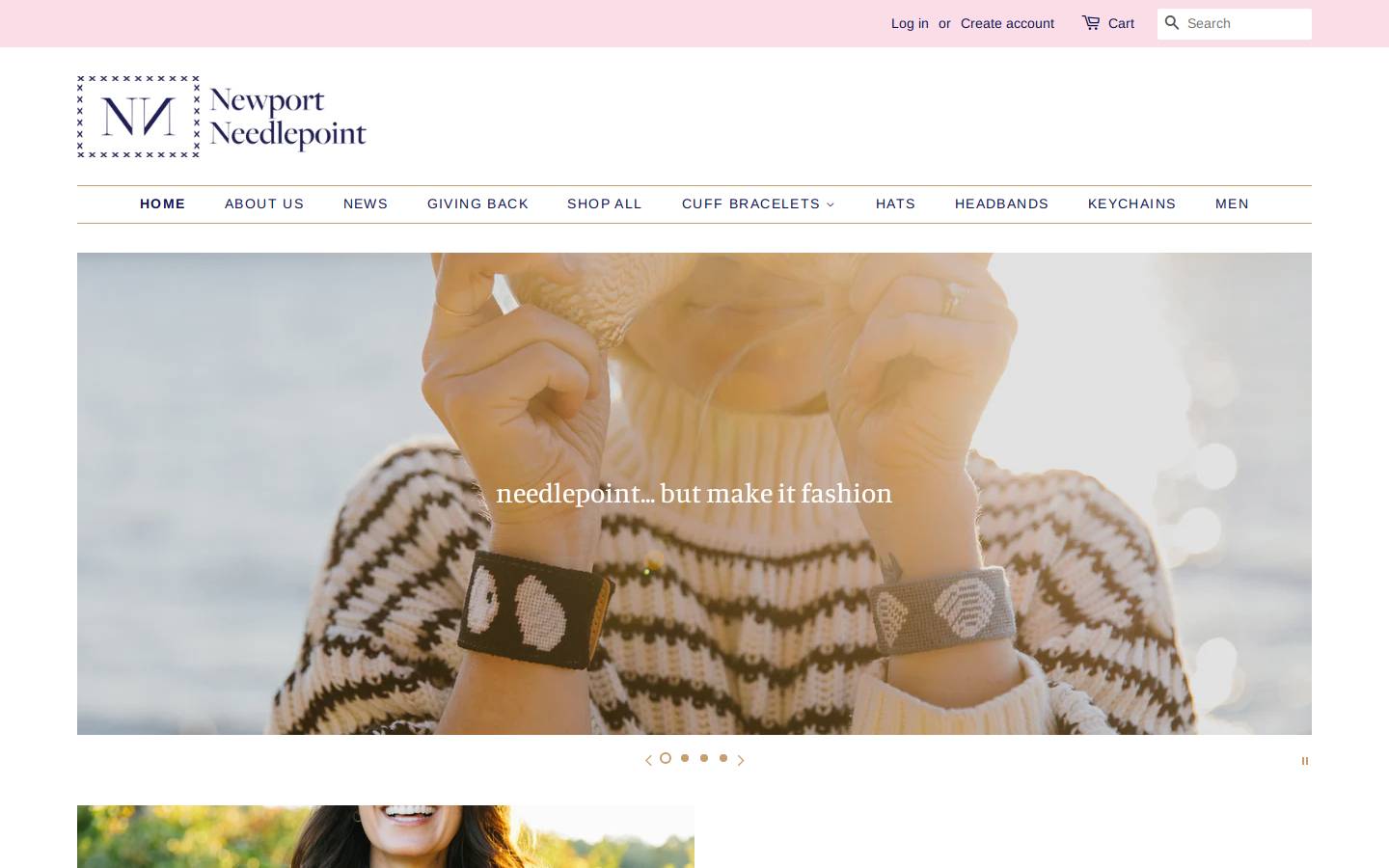 newportneedlepoint.com homepage screenshot