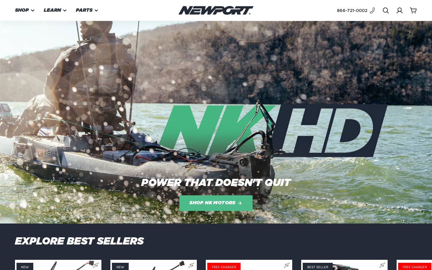 newportvessels.com homepage screenshot