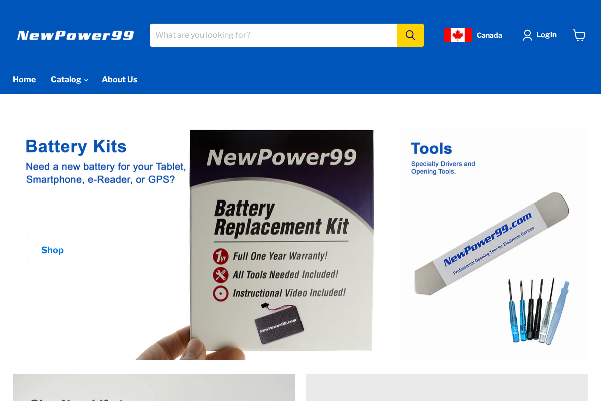 Newpower99 homepage screenshot