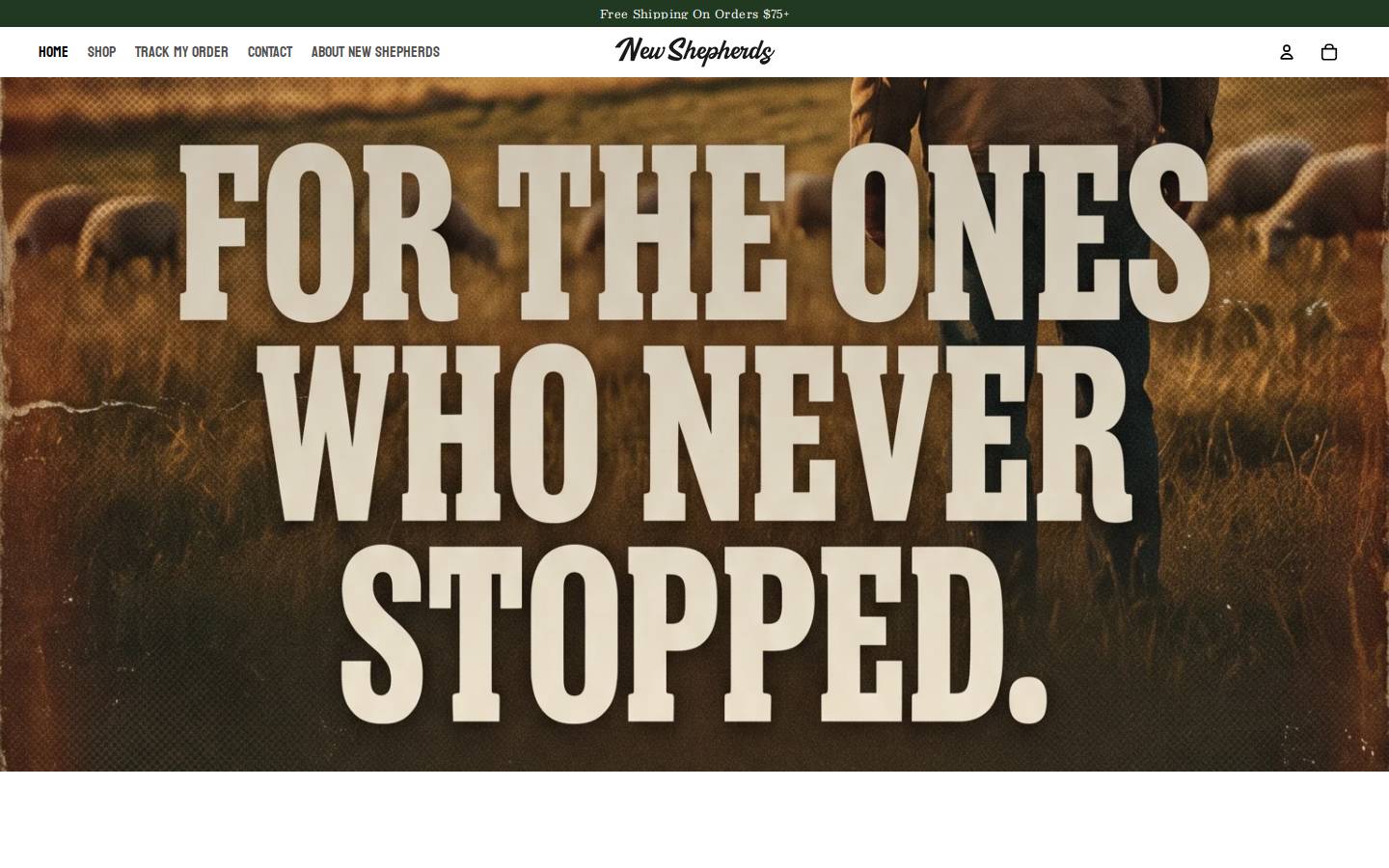 newshepherds.com homepage screenshot