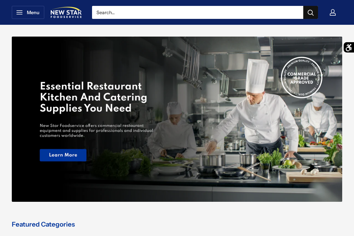 newstarfoodservice.com homepage screenshot