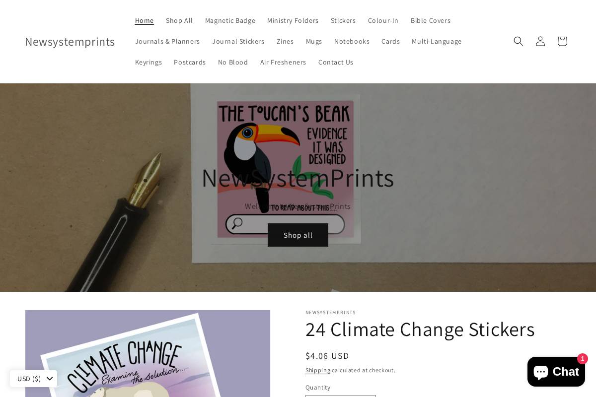 newsystemprints.com homepage screenshot