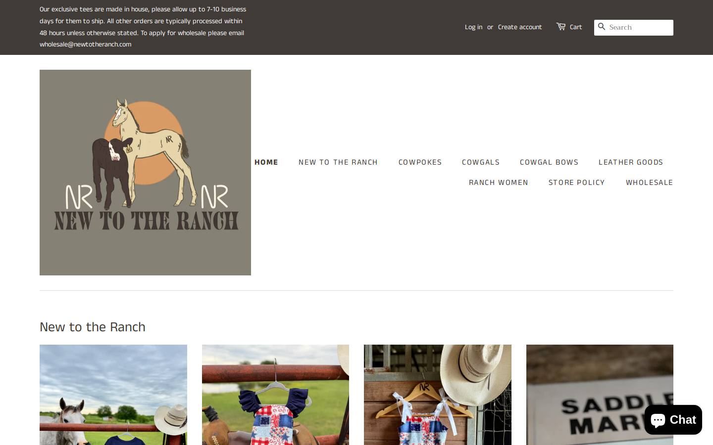 newtotheranch.com homepage screenshot