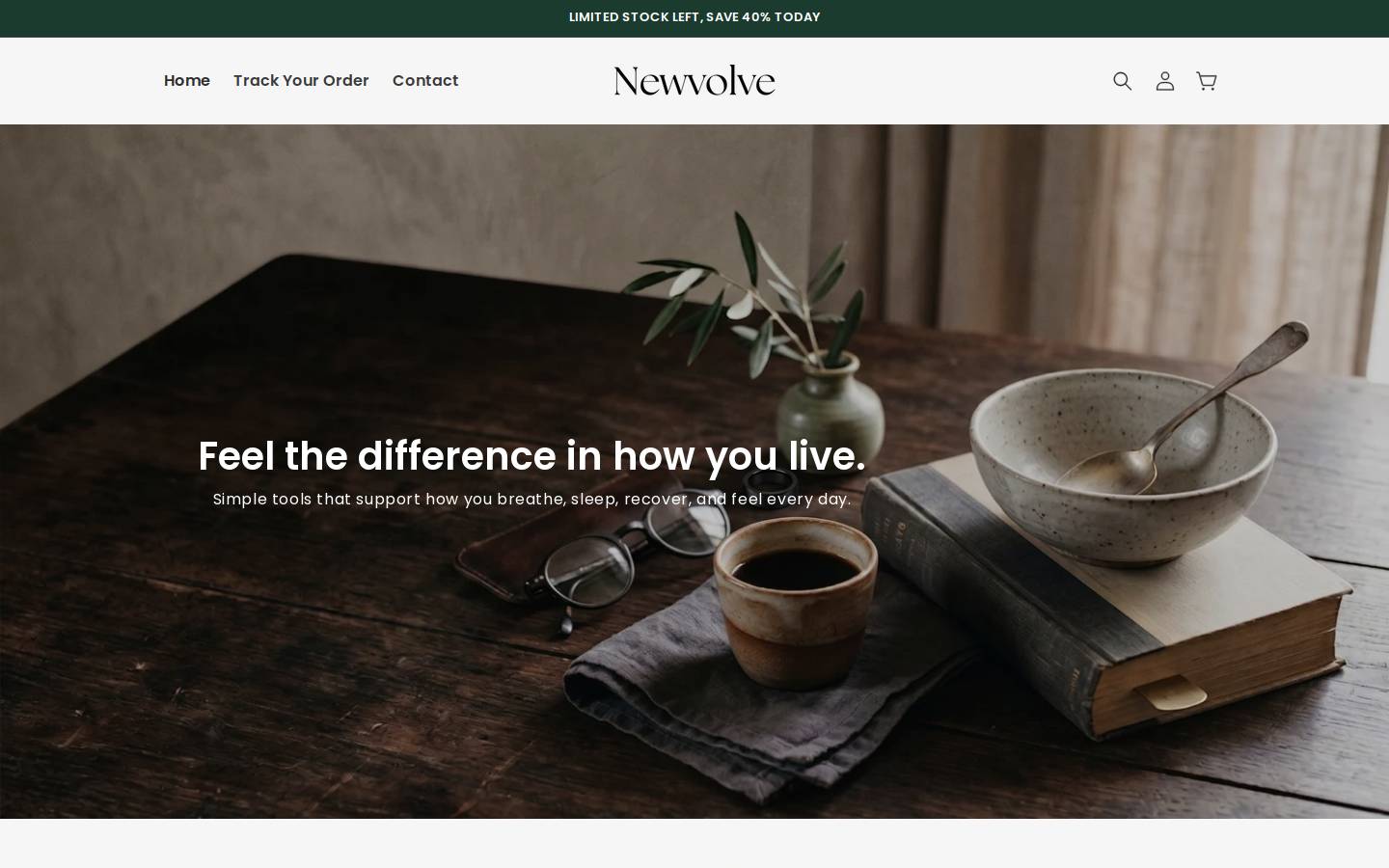 newvolve.com homepage screenshot