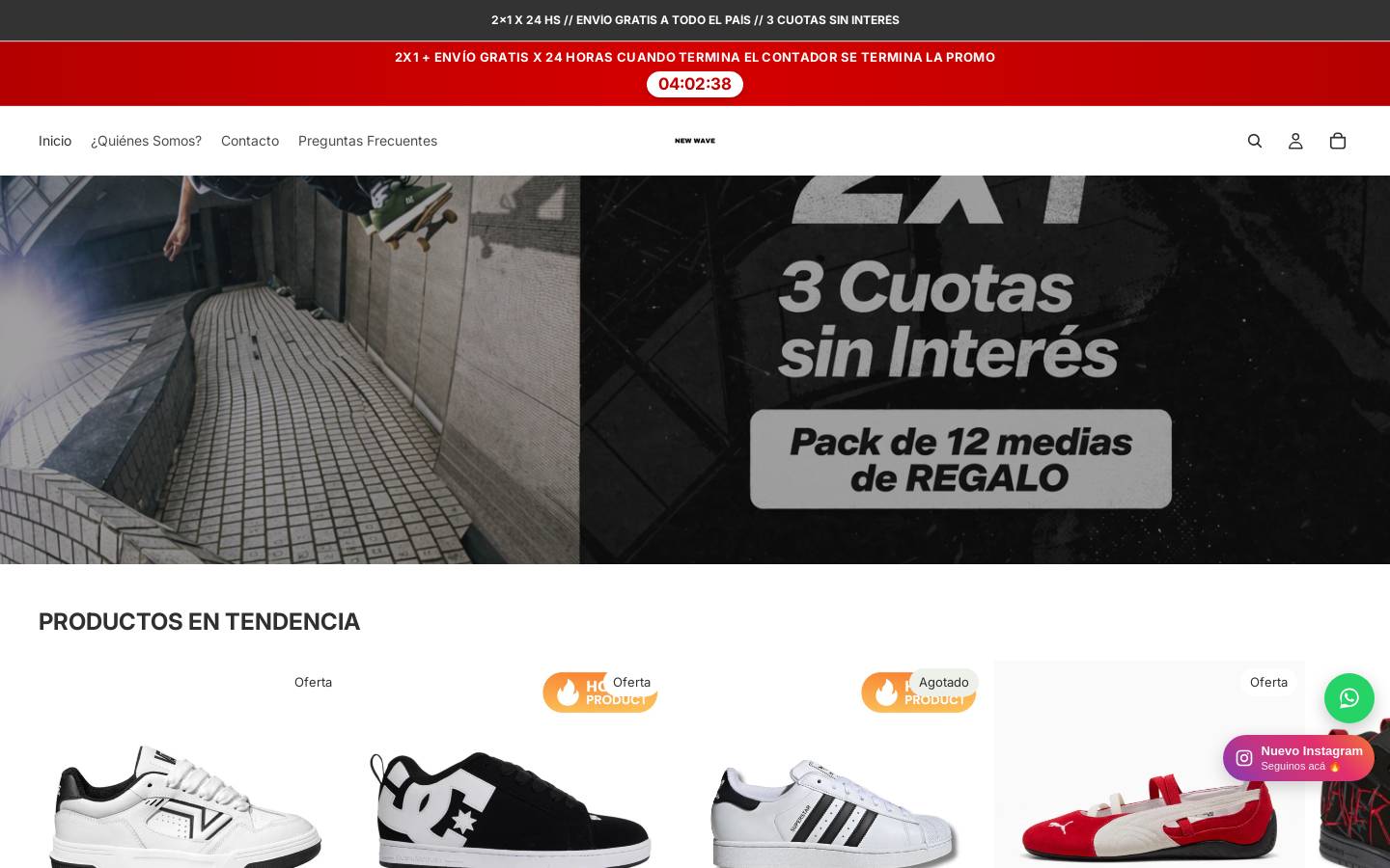 newwavear.com homepage screenshot
