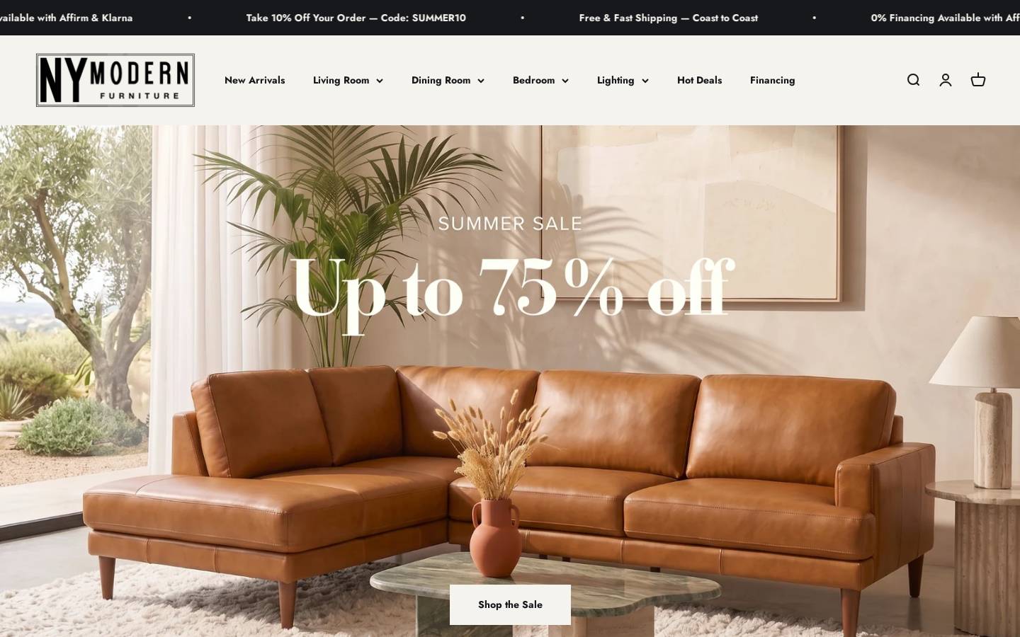 Newyorkmodern homepage screenshot