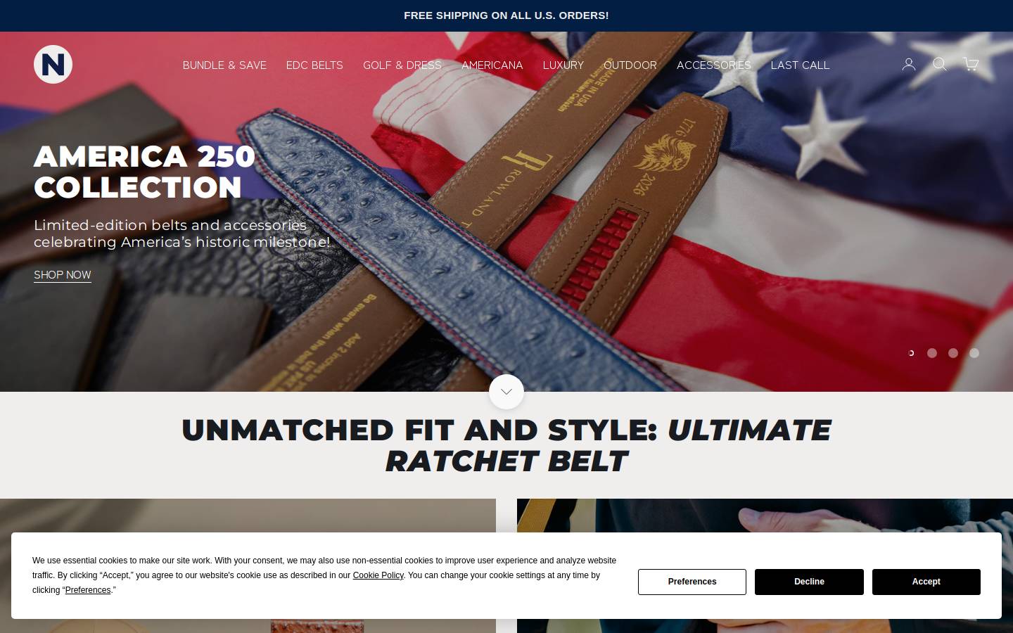 Nexbelt homepage screenshot