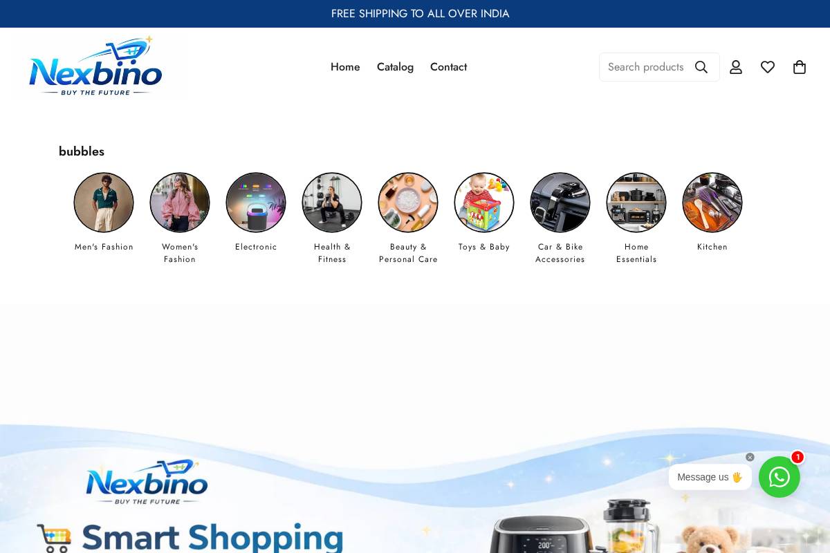 nexbino.shop homepage screenshot