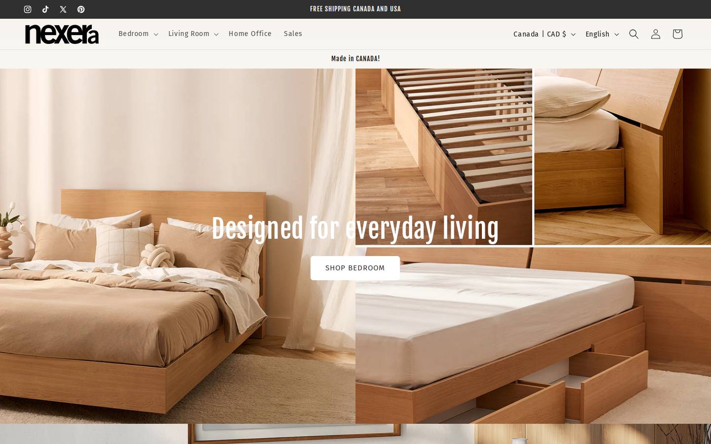 nexera.com homepage screenshot