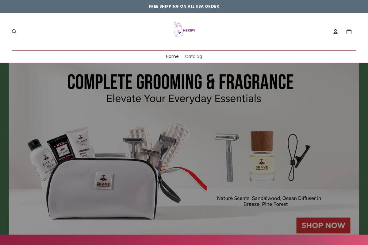 nexify.one homepage screenshot