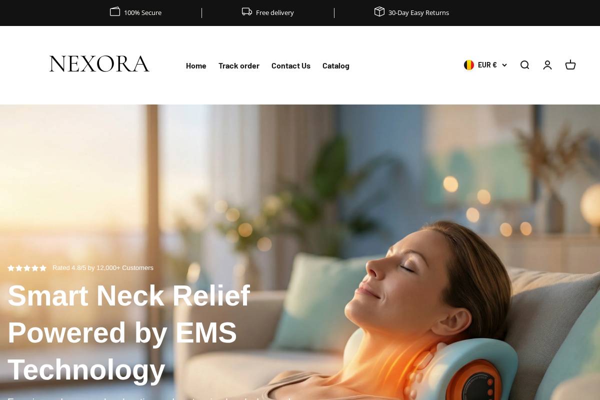 nexorahealth.co homepage screenshot