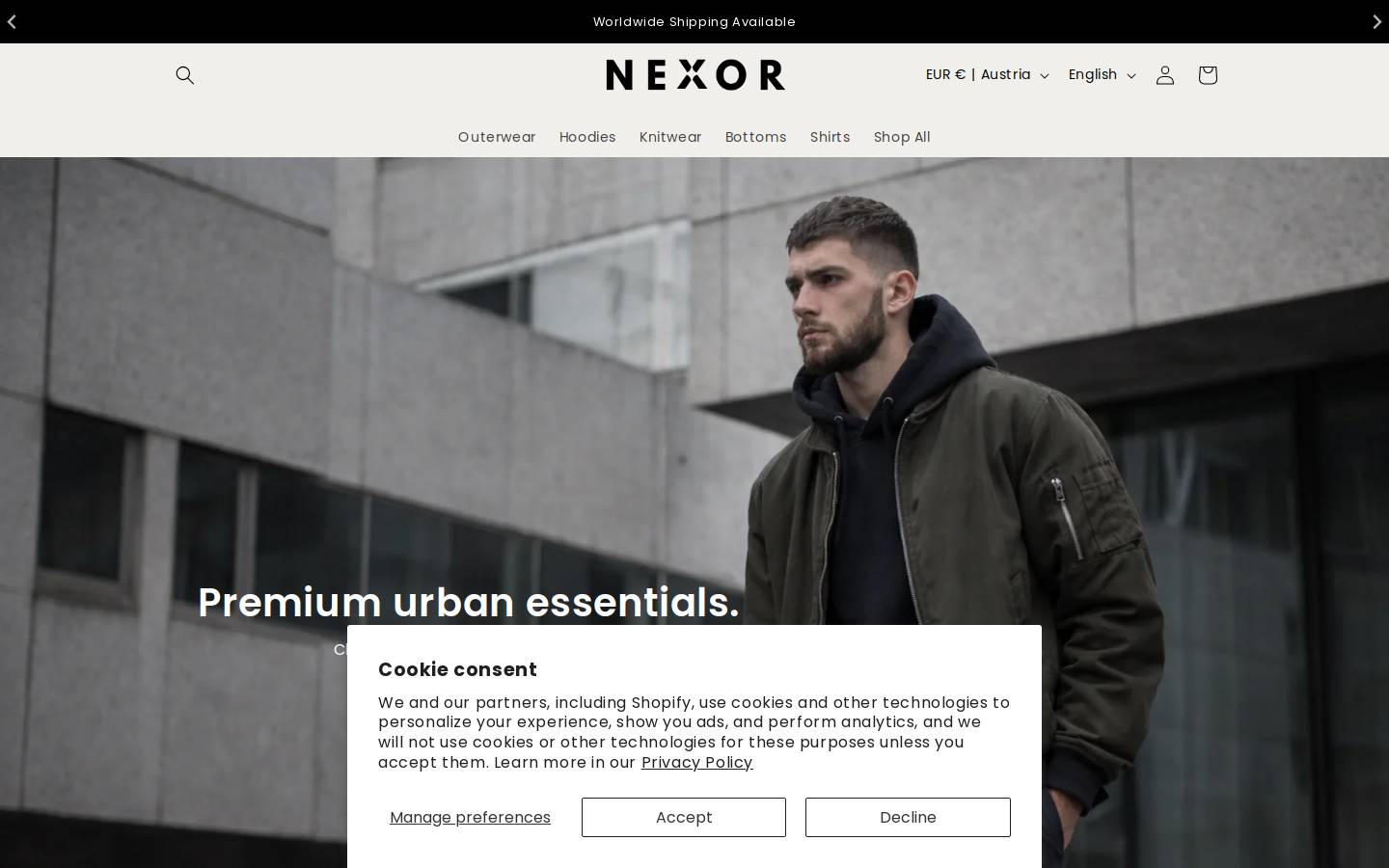nexorstudios.com homepage screenshot