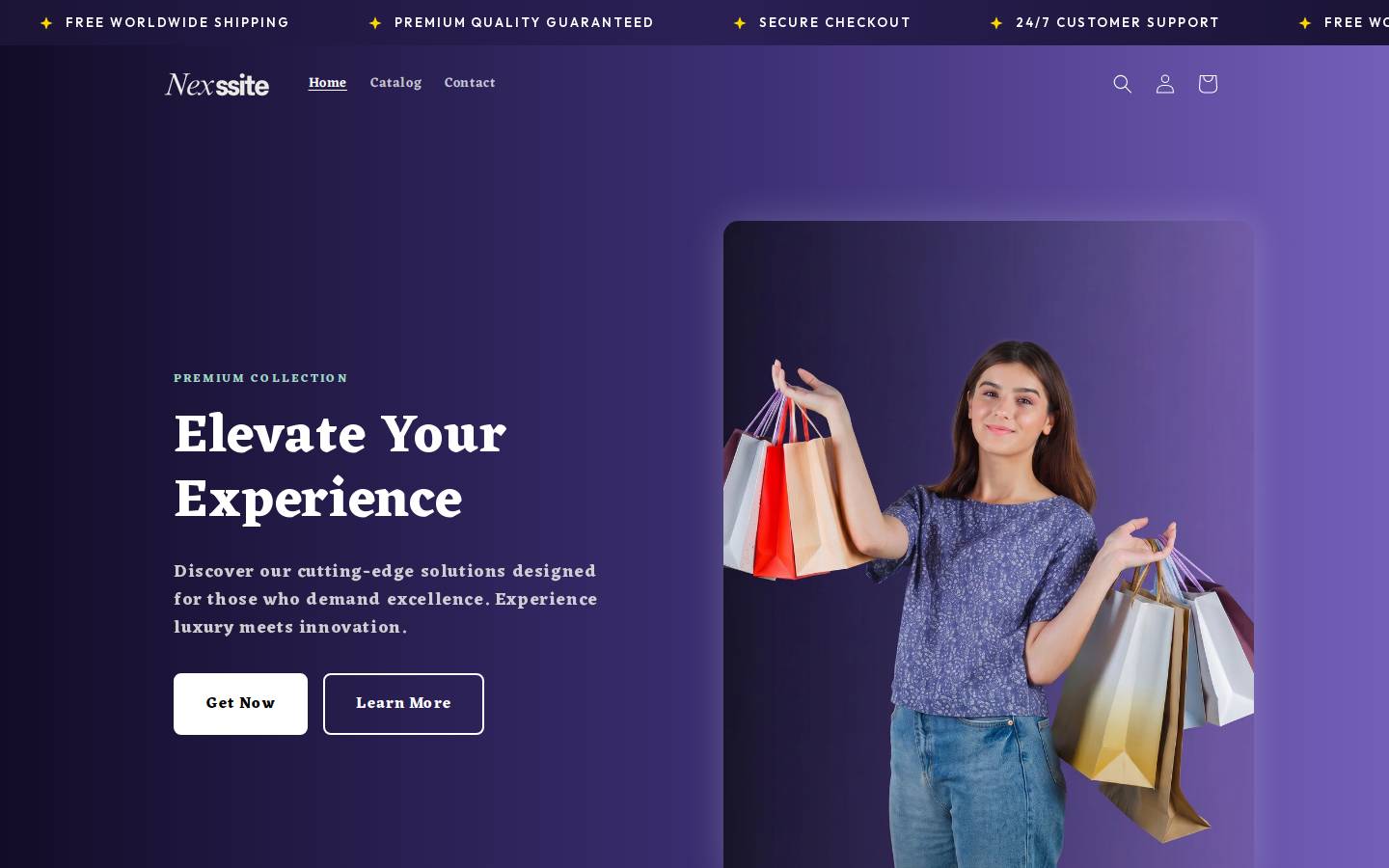 nexssite.com homepage screenshot