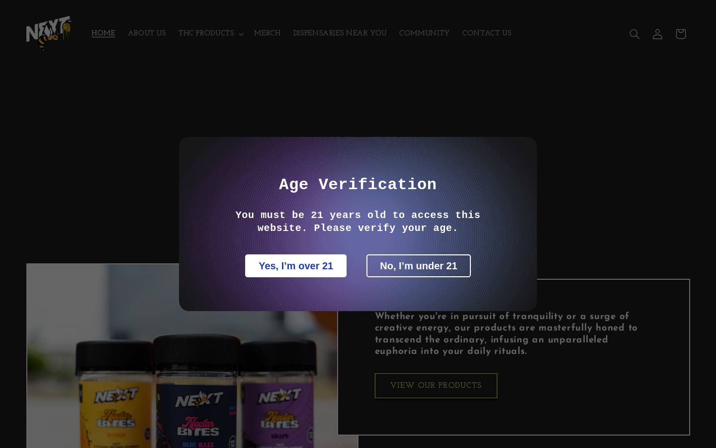 next-extracts.com homepage screenshot