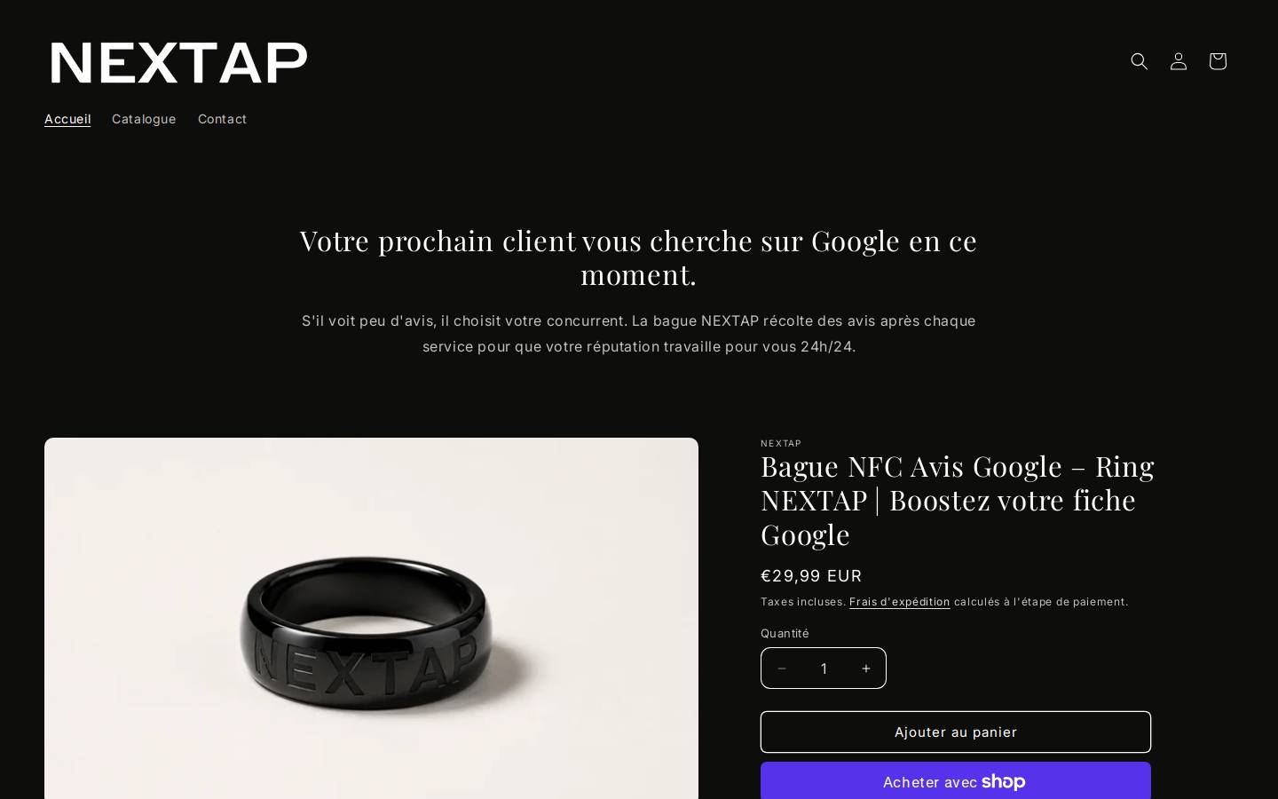 nextap.fr homepage screenshot