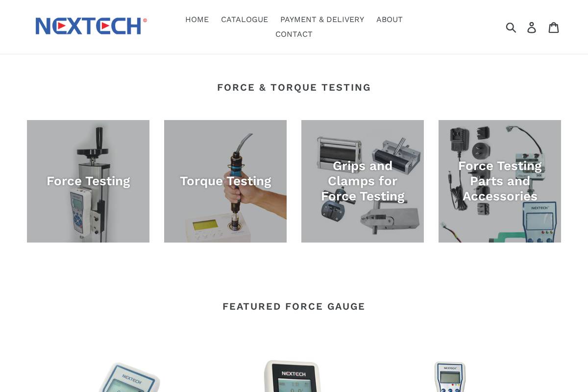 nextechsales.com homepage screenshot