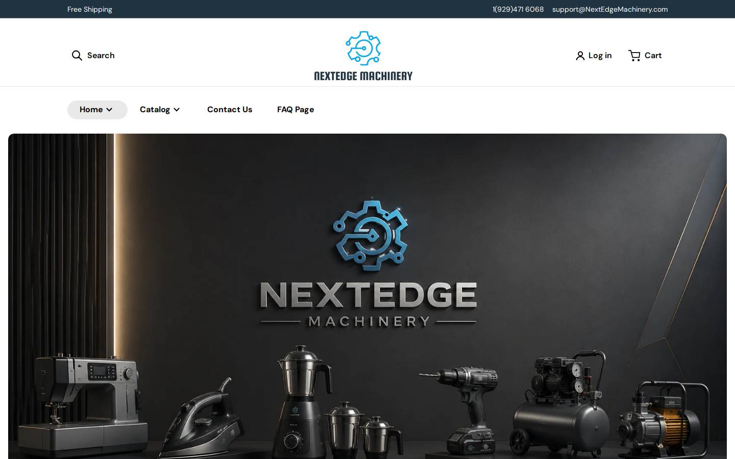 nextedgemachinery.com homepage screenshot