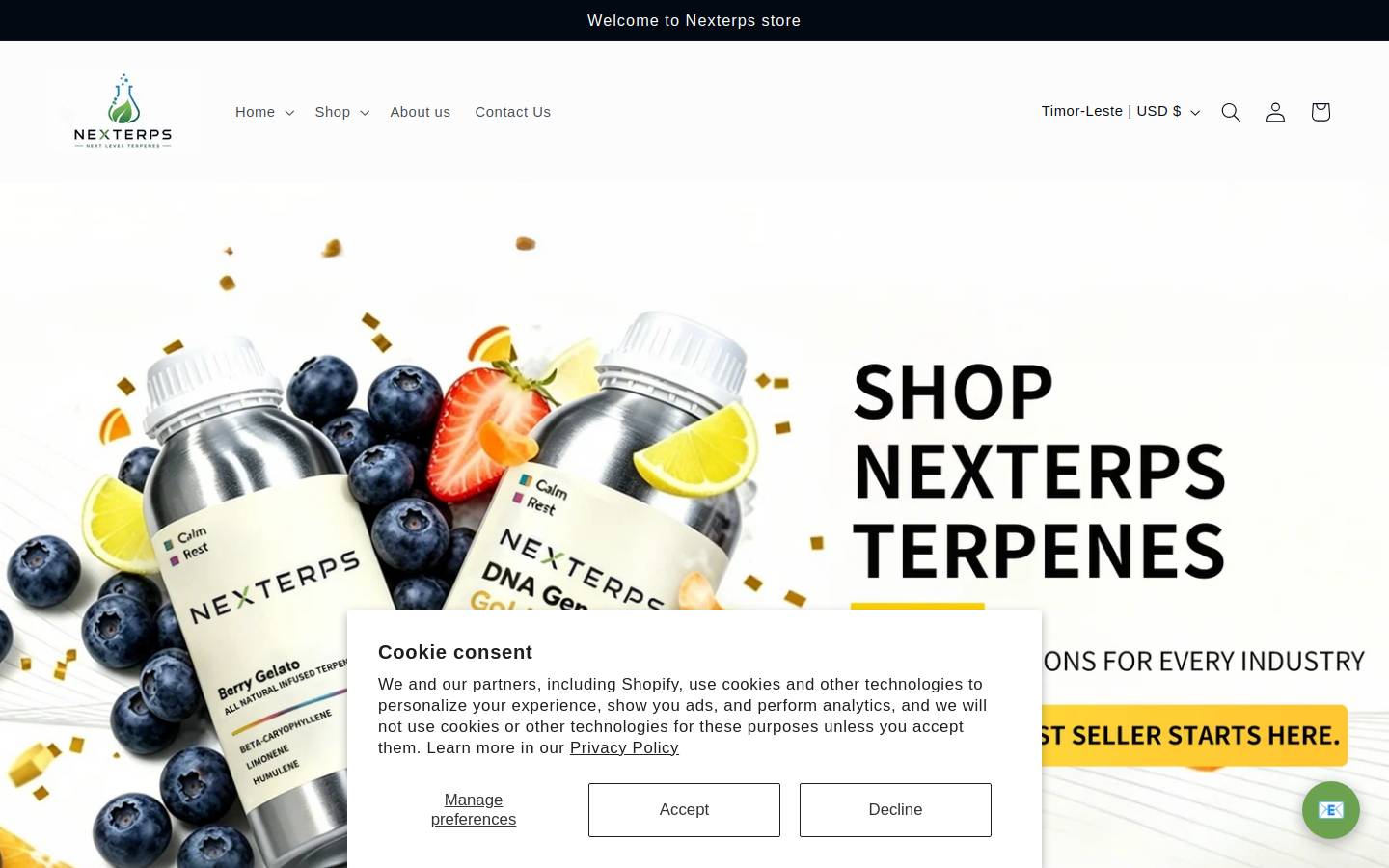 nexterps.com homepage screenshot