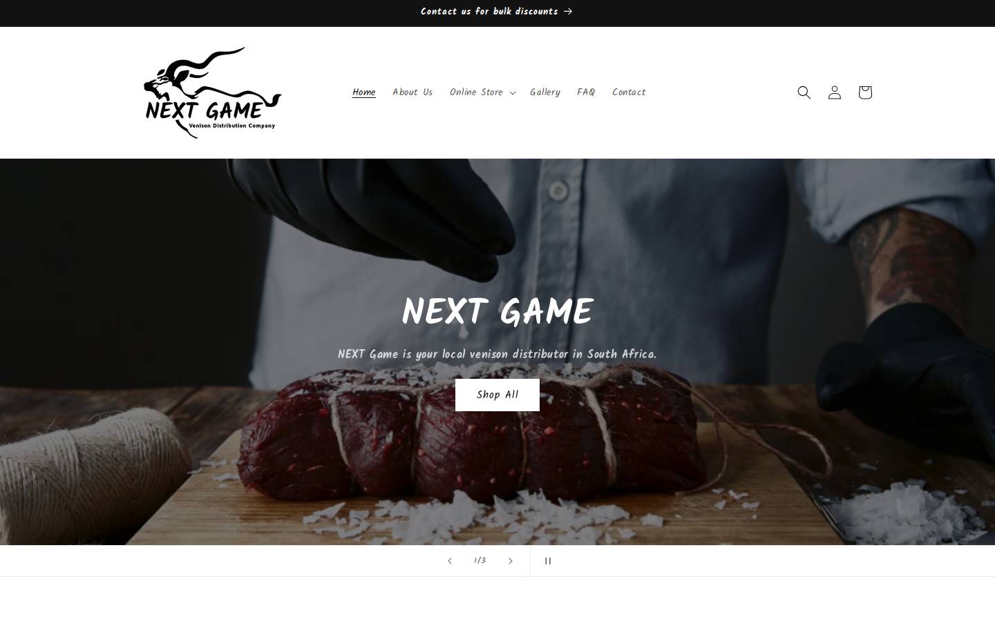 nextgame.co.za homepage screenshot