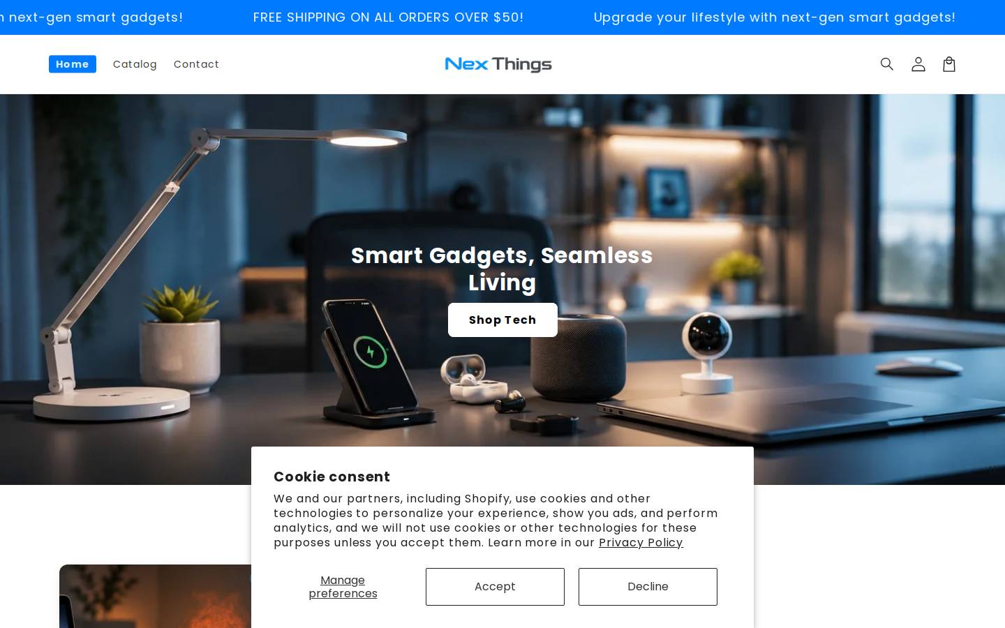 nexthings.store homepage screenshot