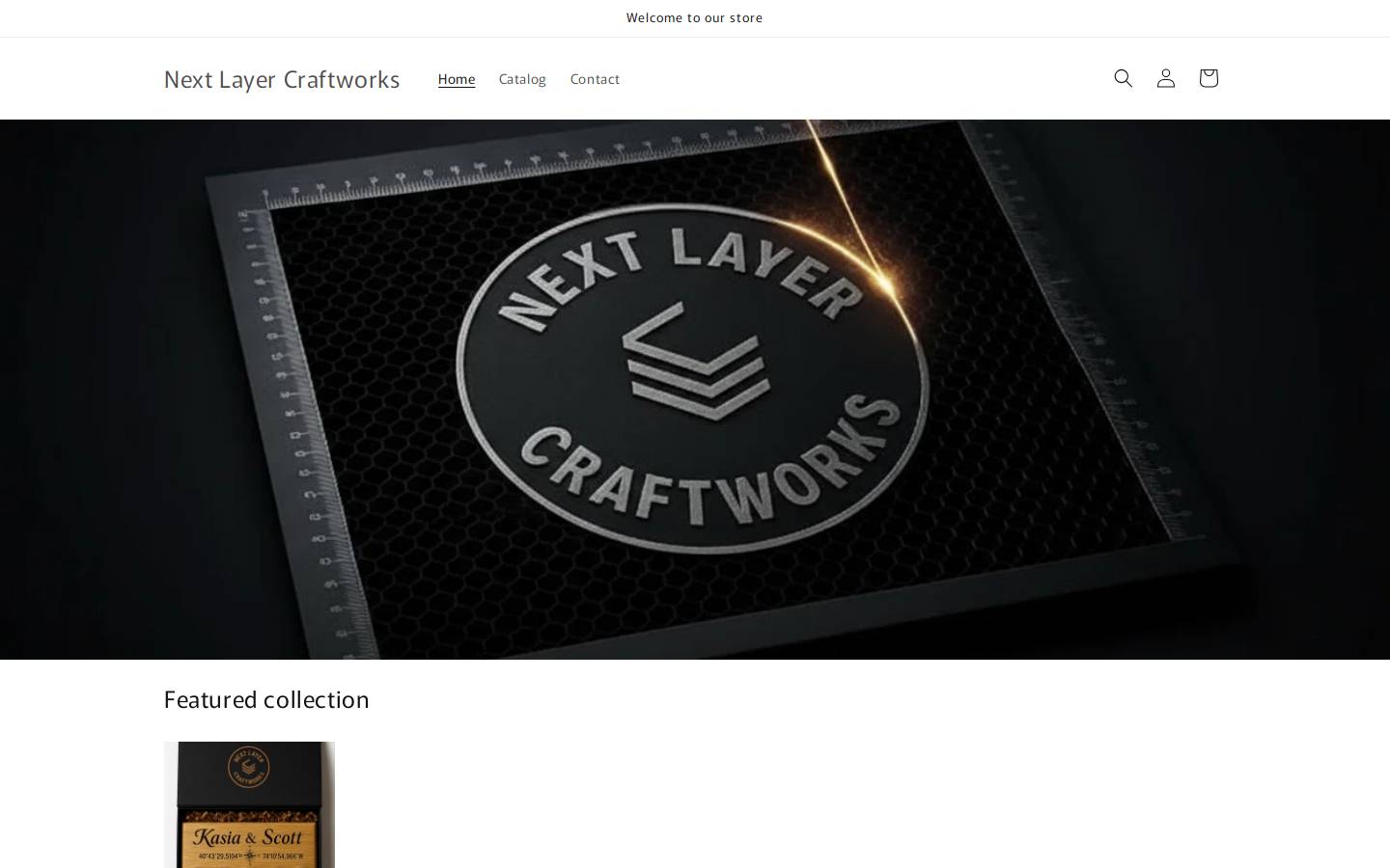 nextlayercraftworks.com homepage screenshot