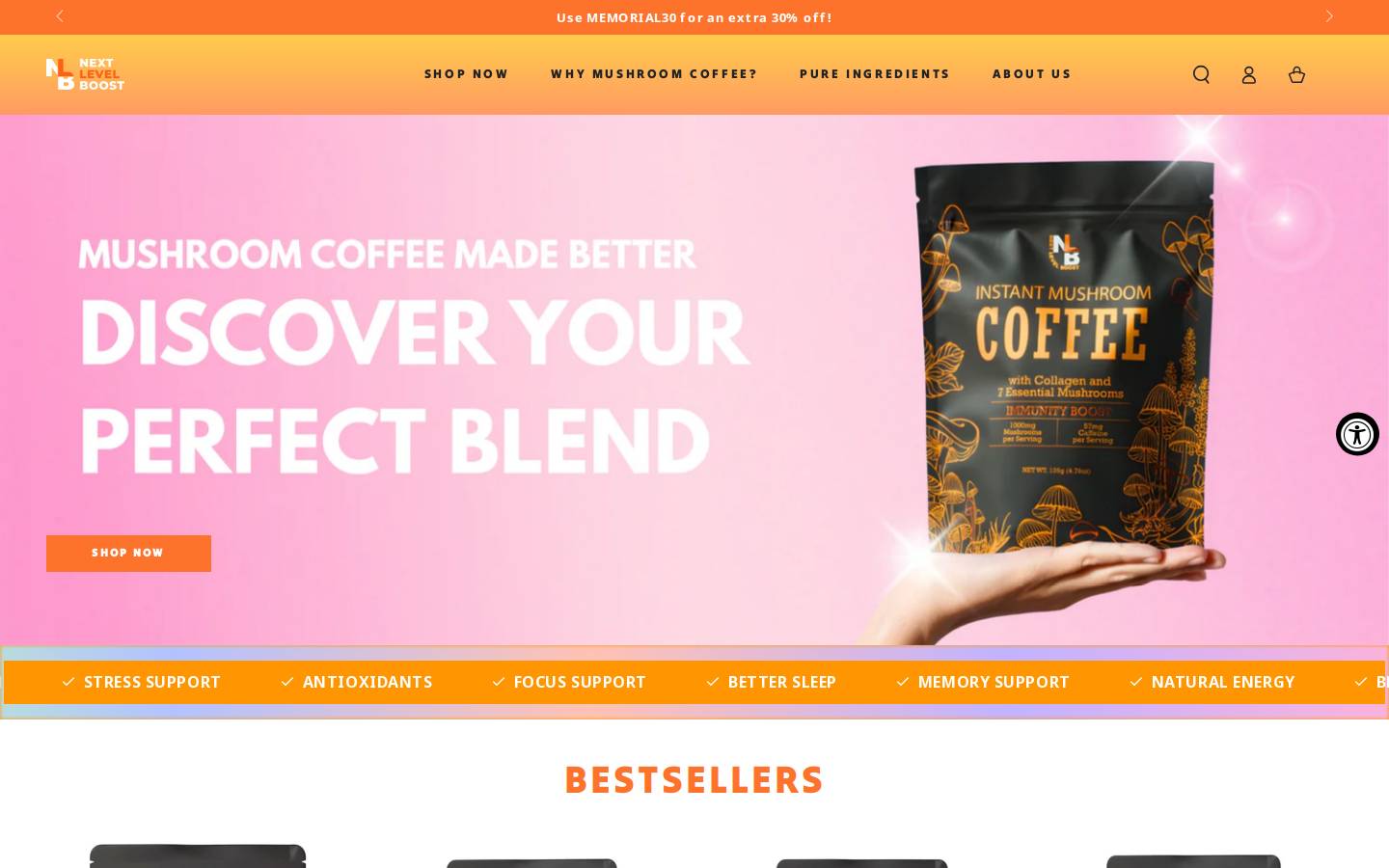 nextlevelboost.com homepage screenshot