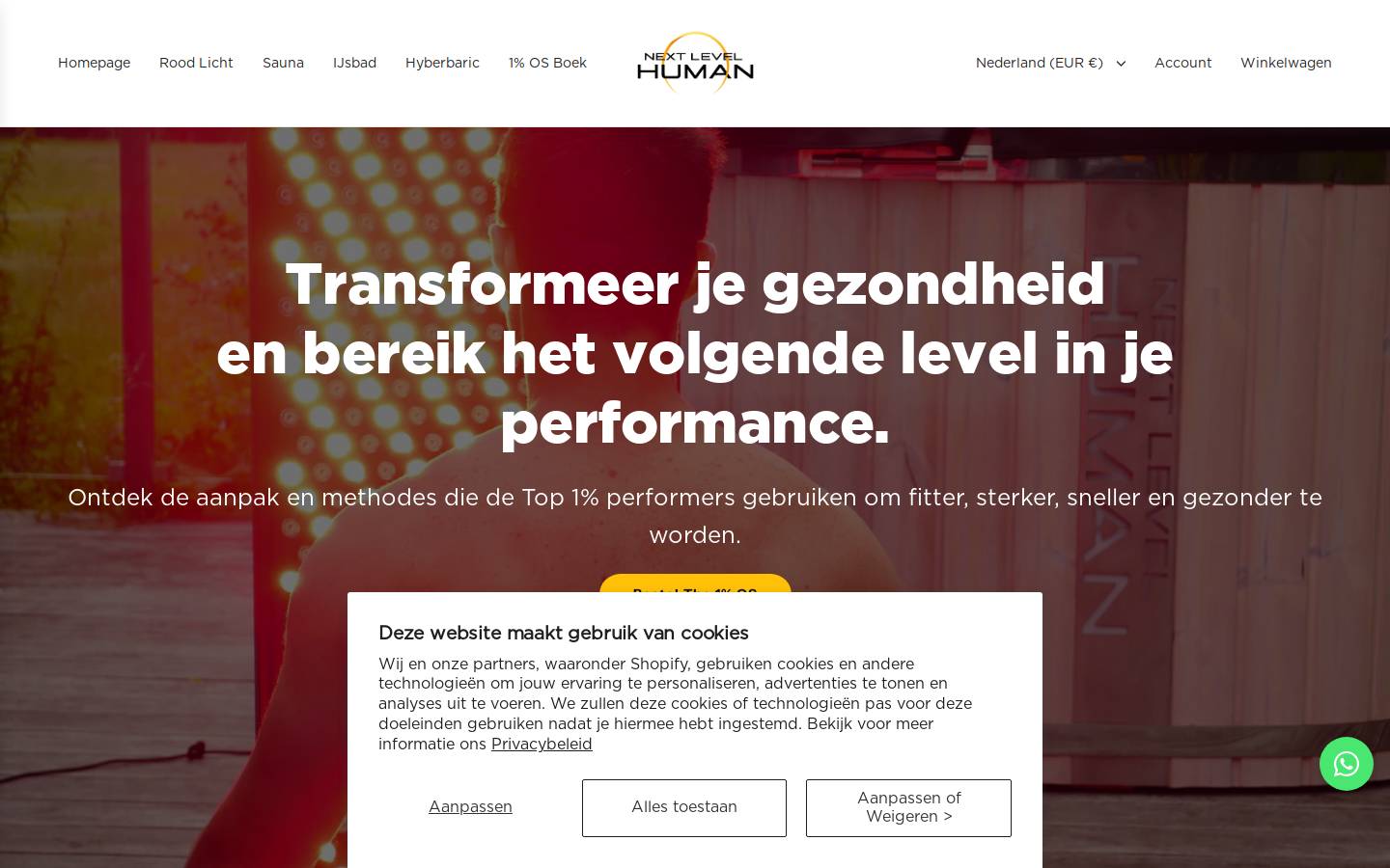 nextlevelhuman.nl homepage screenshot