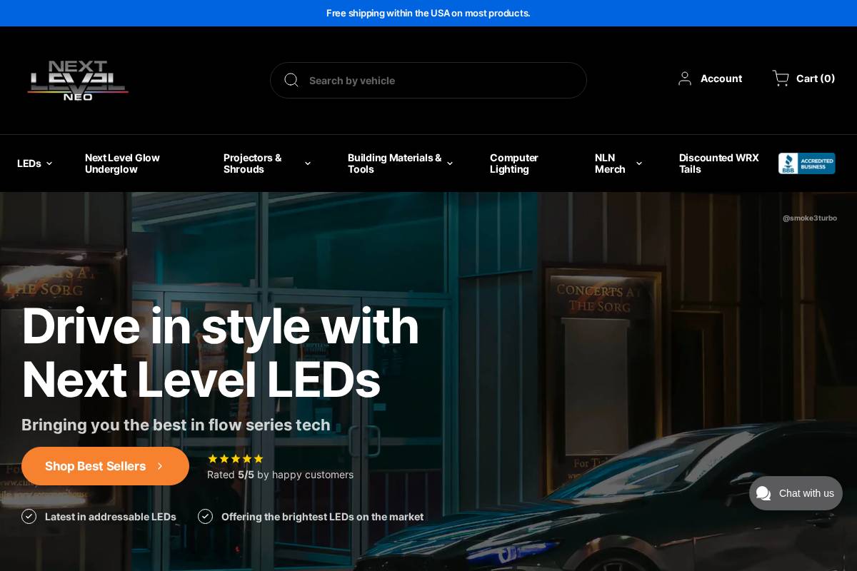 nextlevelneo.com homepage screenshot