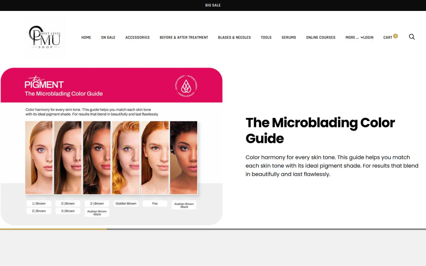 nextlevelpmushop.com homepage screenshot
