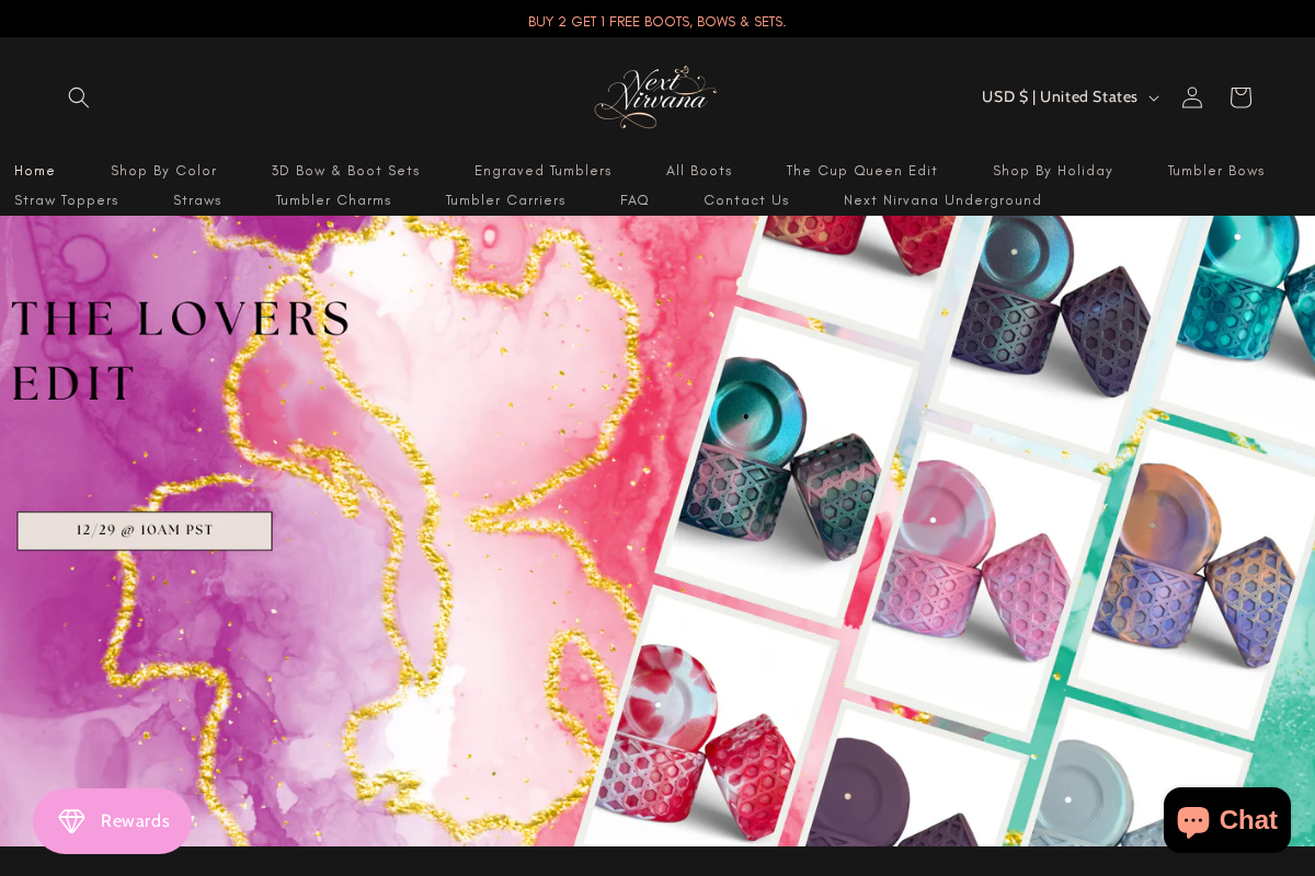 Next Nirvana homepage screenshot