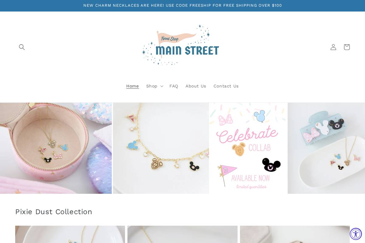 nextstopmainstreet.com homepage screenshot