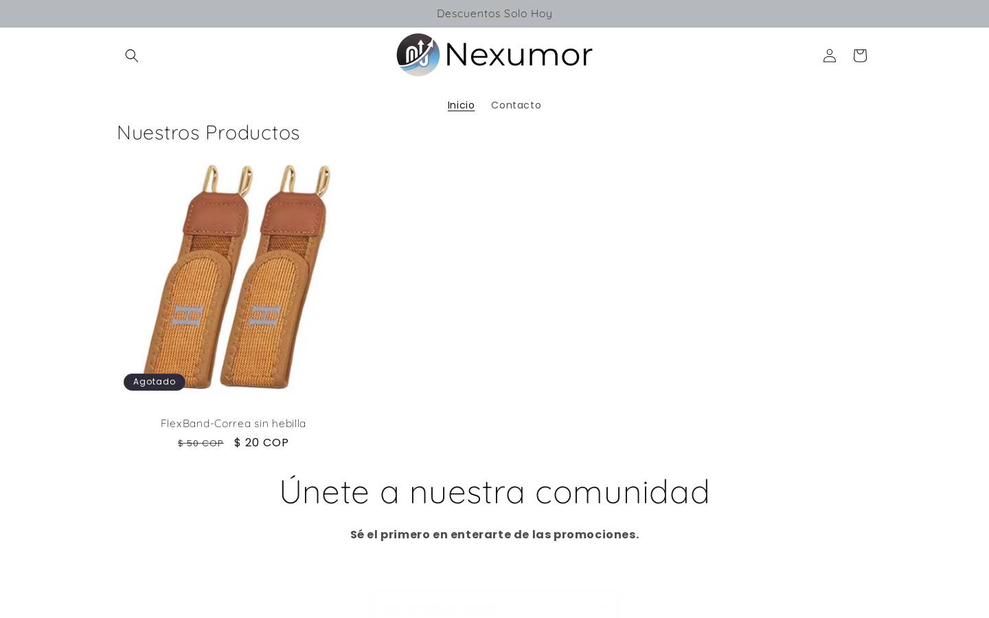 nexumor.com homepage screenshot