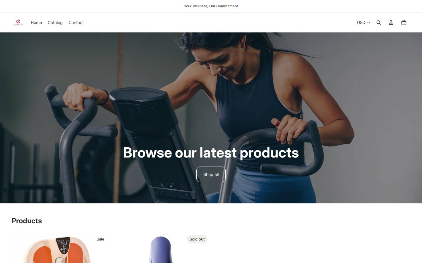 nexushealth.shop homepage screenshot