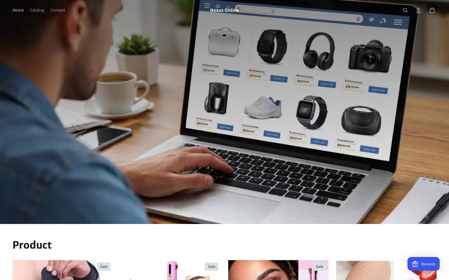 nexusonline.in homepage screenshot