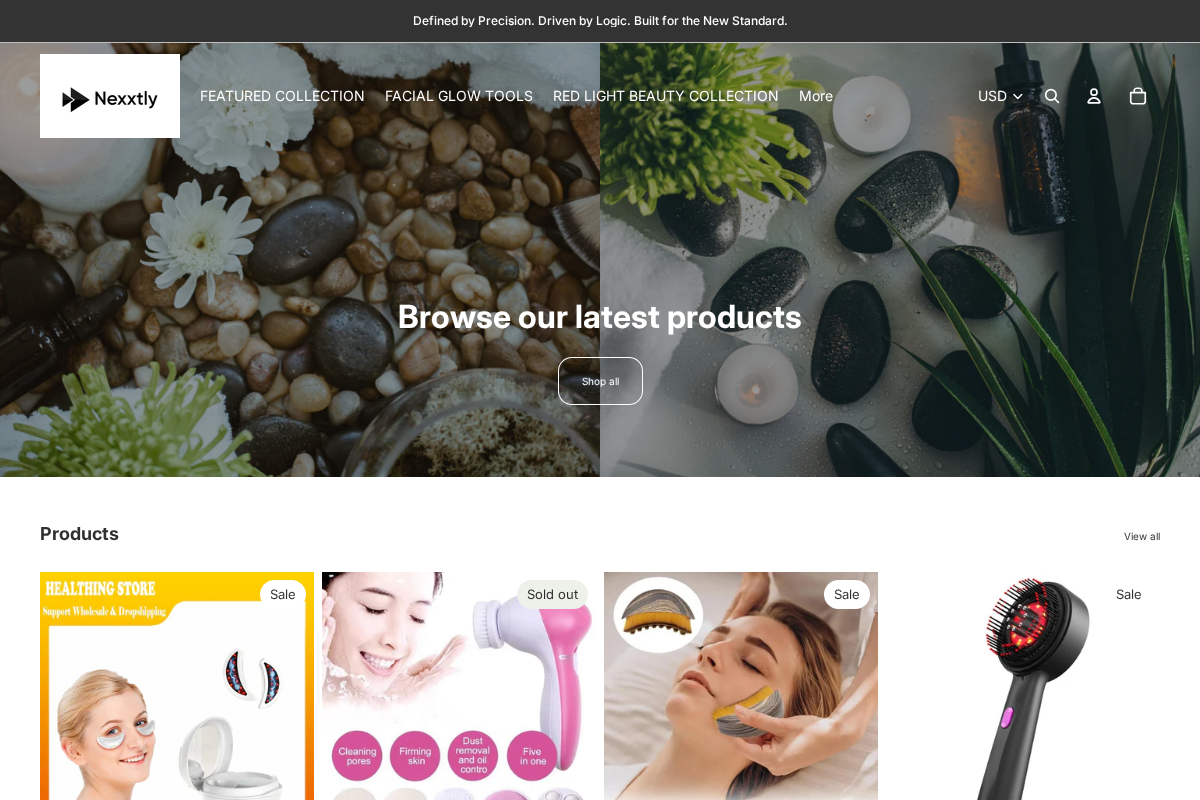 Nexxtly homepage screenshot