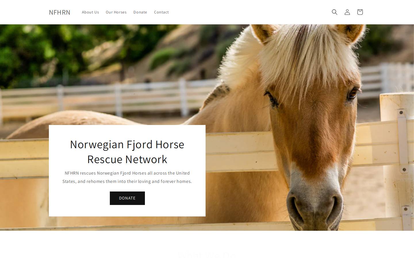 nfhrn.org homepage screenshot