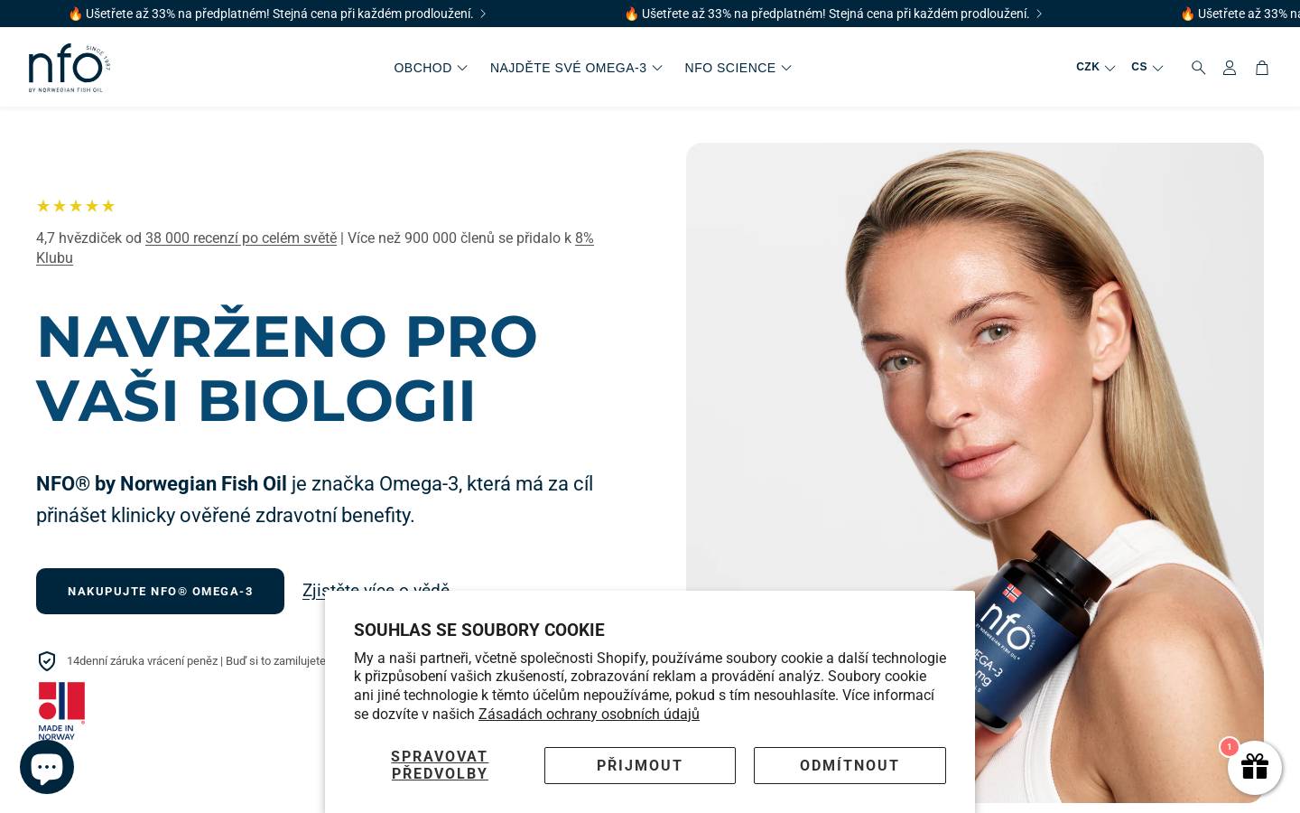 NFO homepage screenshot