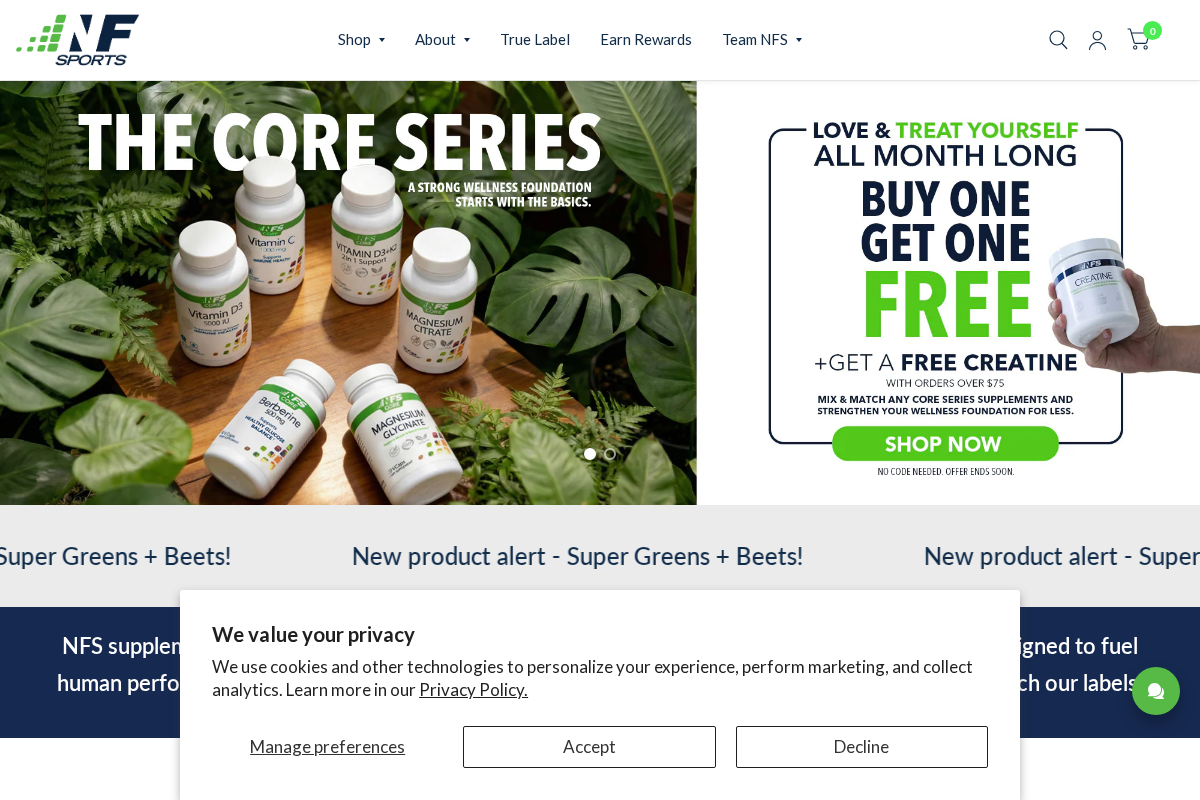 NF Sports homepage screenshot