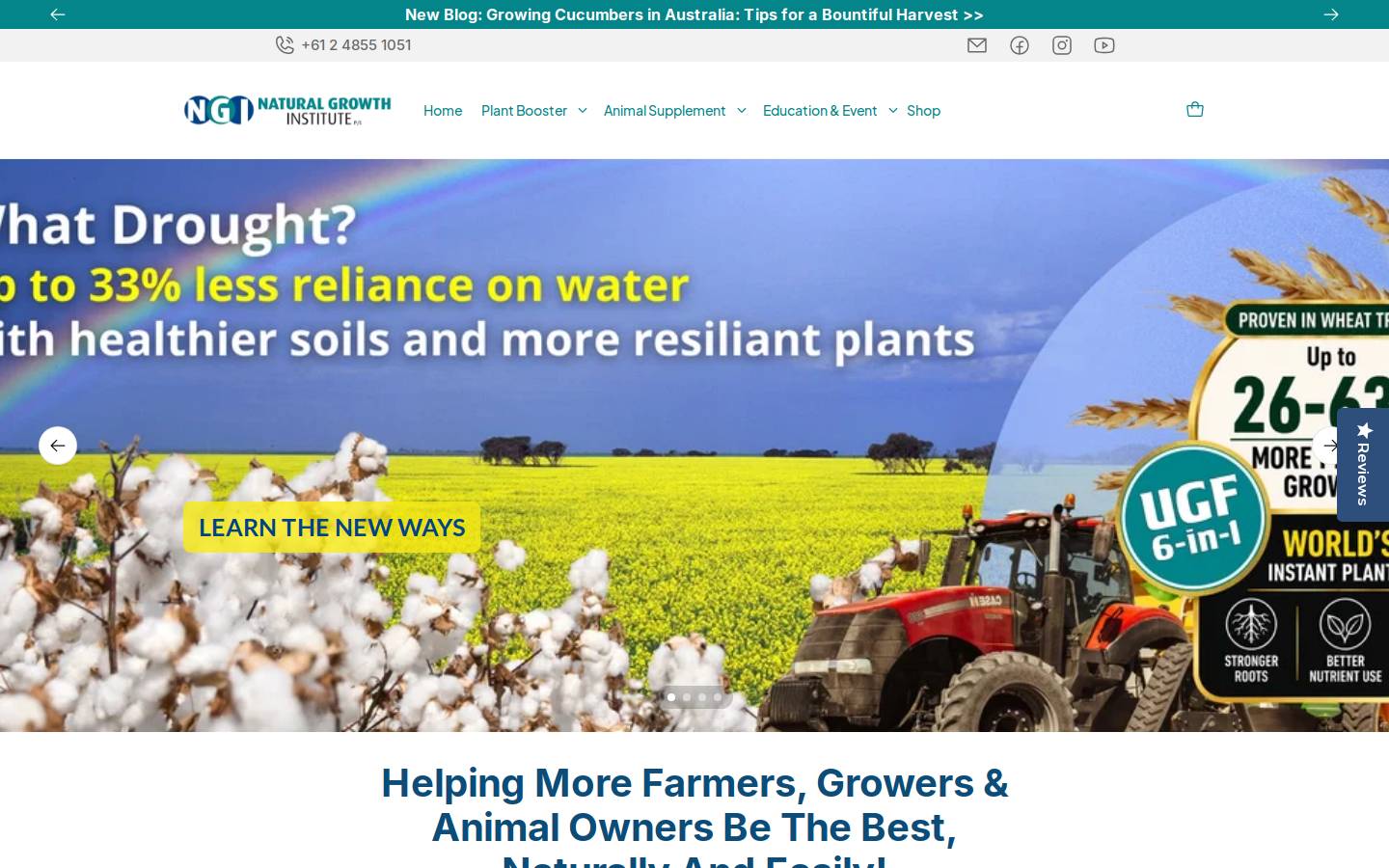 nginstitute.com.au homepage screenshot