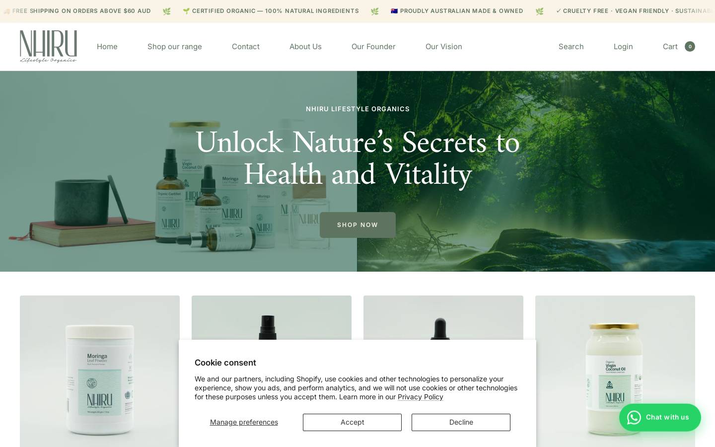 nhiru.com homepage screenshot