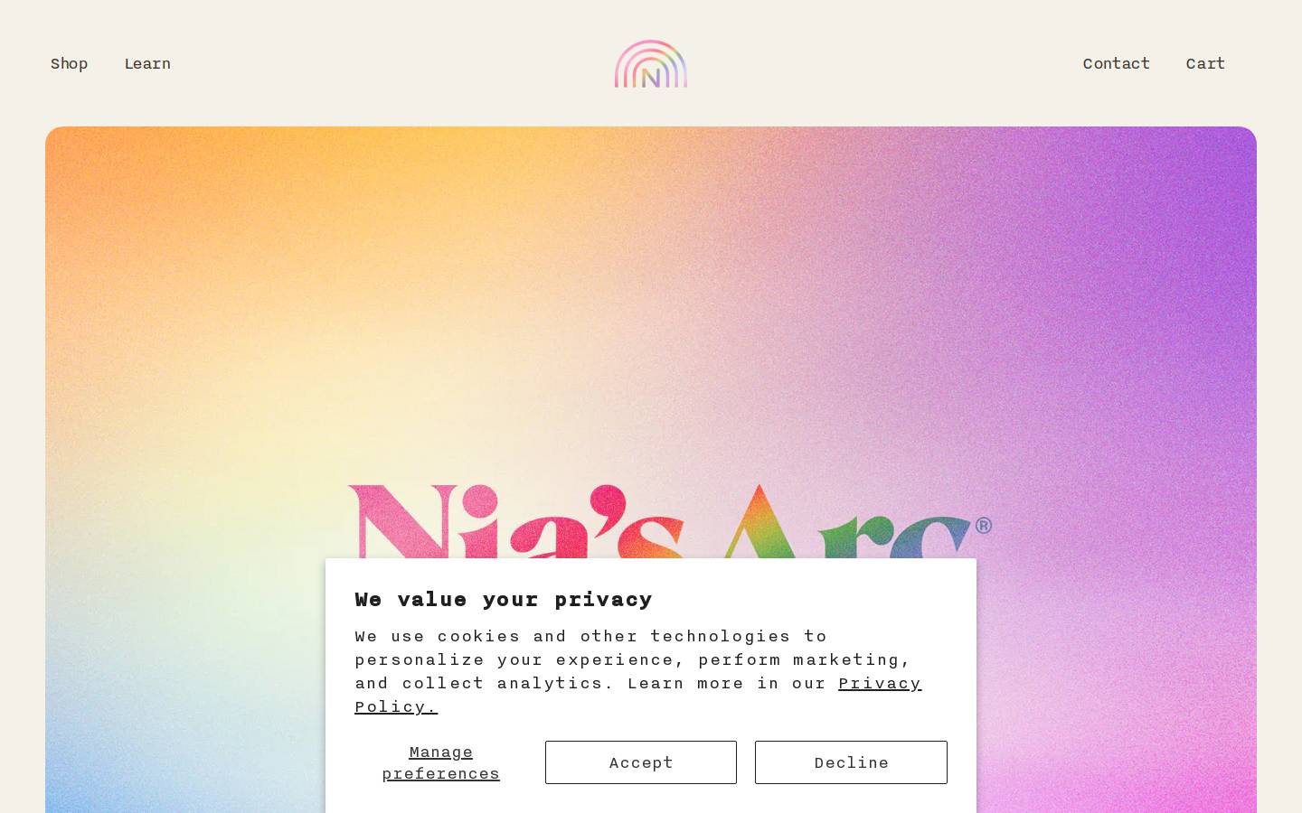 niasarc.com homepage screenshot