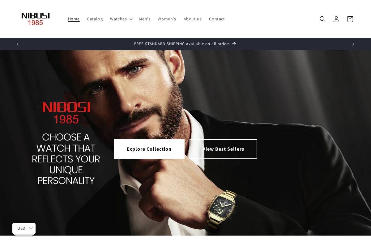 nibosiofficial.com homepage screenshot