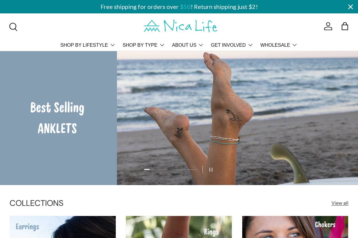 nicalifeproject.com homepage screenshot